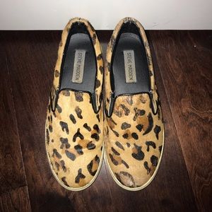 Cheetah print Steve Madden slip ons